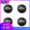 Car Sticker 2025 Hot 4Pcs 56mm Black Car Wheel Center Hub Badge Logo Emblem Decal Wheel Sticker Styling For Ford Focus Mk2 Musta