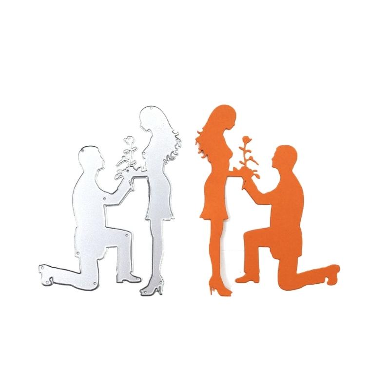 Wedding Cutting Dies Embossing Stencils Heart Metal Die Cuts for DIY Scrapbooking Valentines Day Album Card Decorations