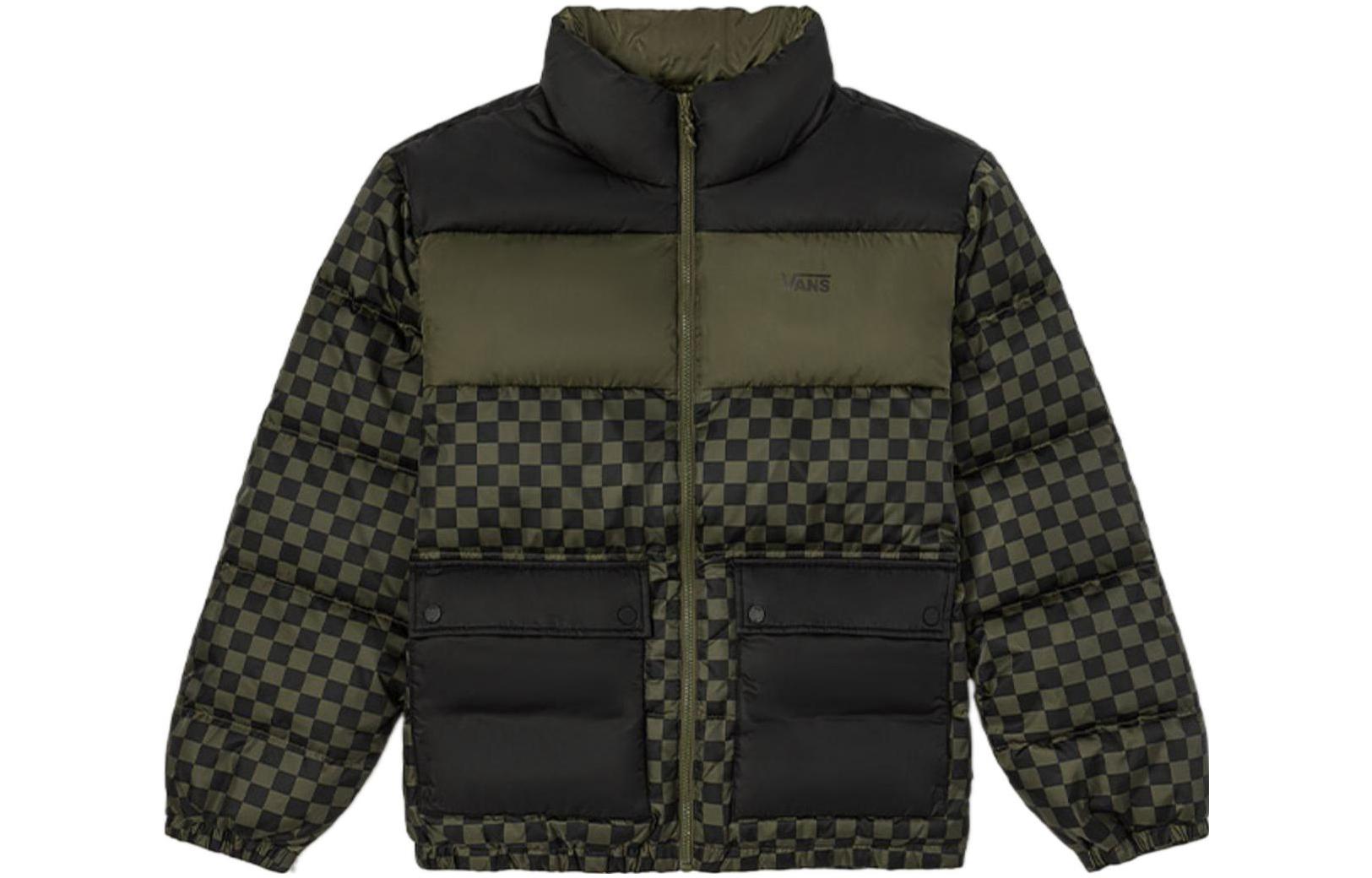 Vans Down Jacket Unisex Green Checkerboard VN00090SBSZ M