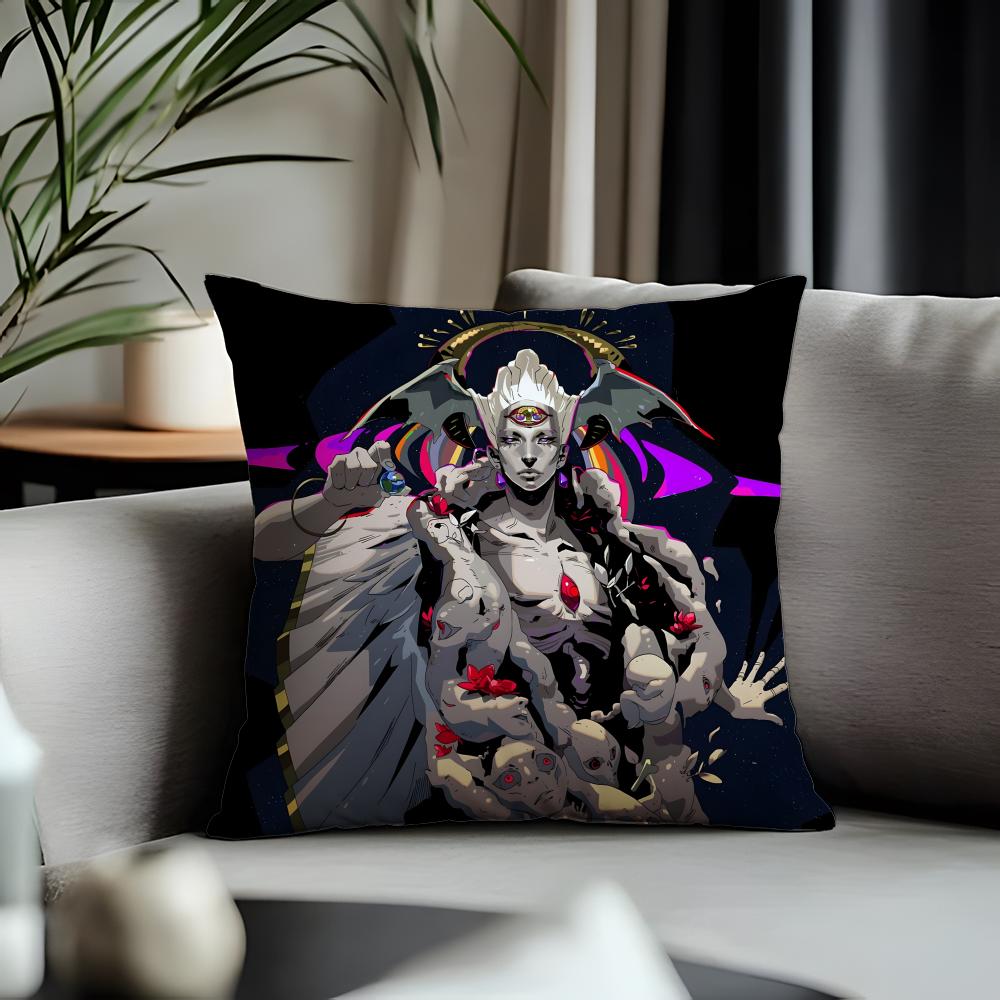 New HHadesead Cushion Cover Antidustmite Pillowcase Invisible Zipper Silky Short Plush Sofa Cushion Cover