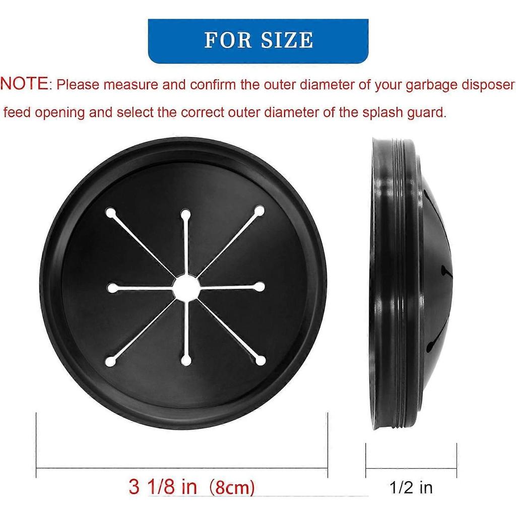 Garbage Disposal Splash Guard Collar - Food Waste Disposer Accessories