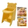 Scaun de masă pentru hamster, Scaun Mini pentru Animale de companie Imprimat 3D, Mobilier Drăguț pentru Păsărică zahăr, Accesoriu Decorativ pentru Cușca Șobolanilor