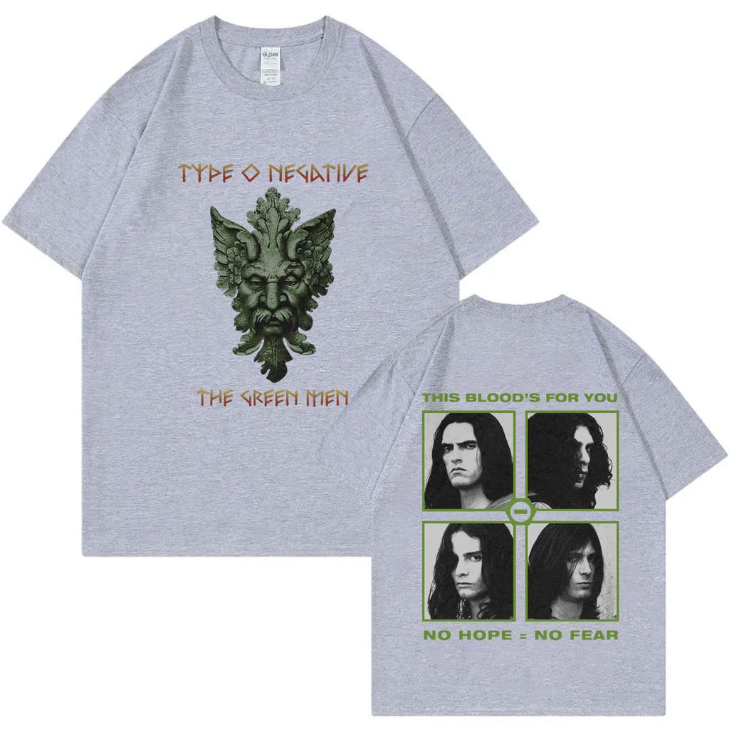 Rock Band Type O Negative Das Grüne Unisex Grafik T-Shirts Gothic Metal Übergroße T-Shirts Unisex Damenmode Vintage T-Shirt