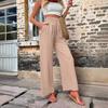 Women's Casual Pants Elastic High Waist Loose Summer Trousers