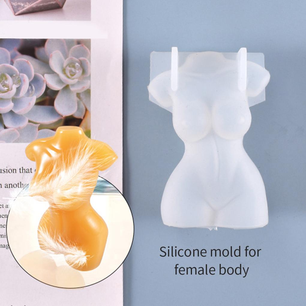 Human Body Mold DIY Crystal Epoxy Resin Candle Mould Body Silicone Mold Tool
