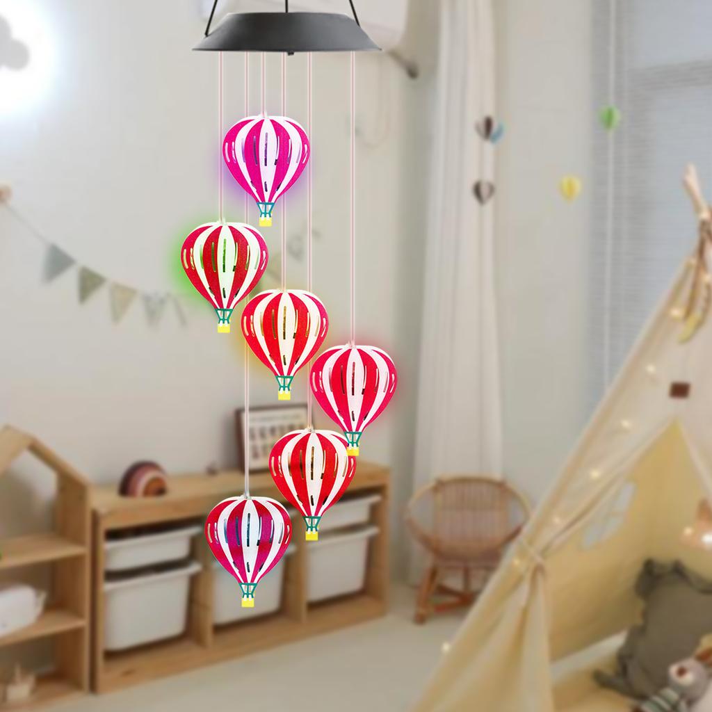 1ks Solární barevné světlo zvonkohry Venkovní vodotěsná závěsná mobilní lampa Pro domov Zahradu Dvůr Patio Festivalová dekorace