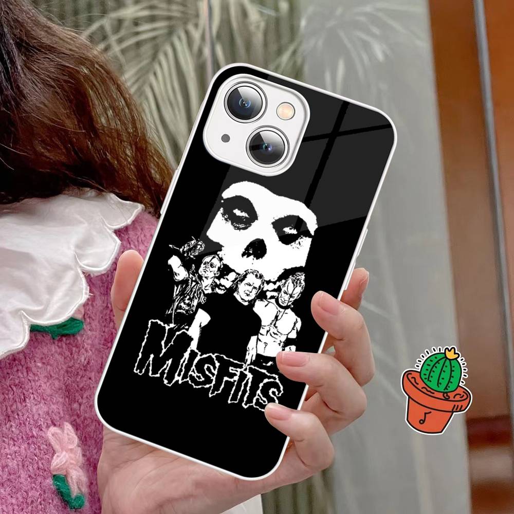 The Misfits Glenn Danzig Tempered Glass For Iphone 14 13 12 11 Pro Mini XS MAX 14Plus X XS XR Fundas