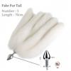 Sexy Multi Taile False Fox Tail with Separable Metal Butt Plug Anal Sex Toys for Couple BDSM Role Play Adult Products