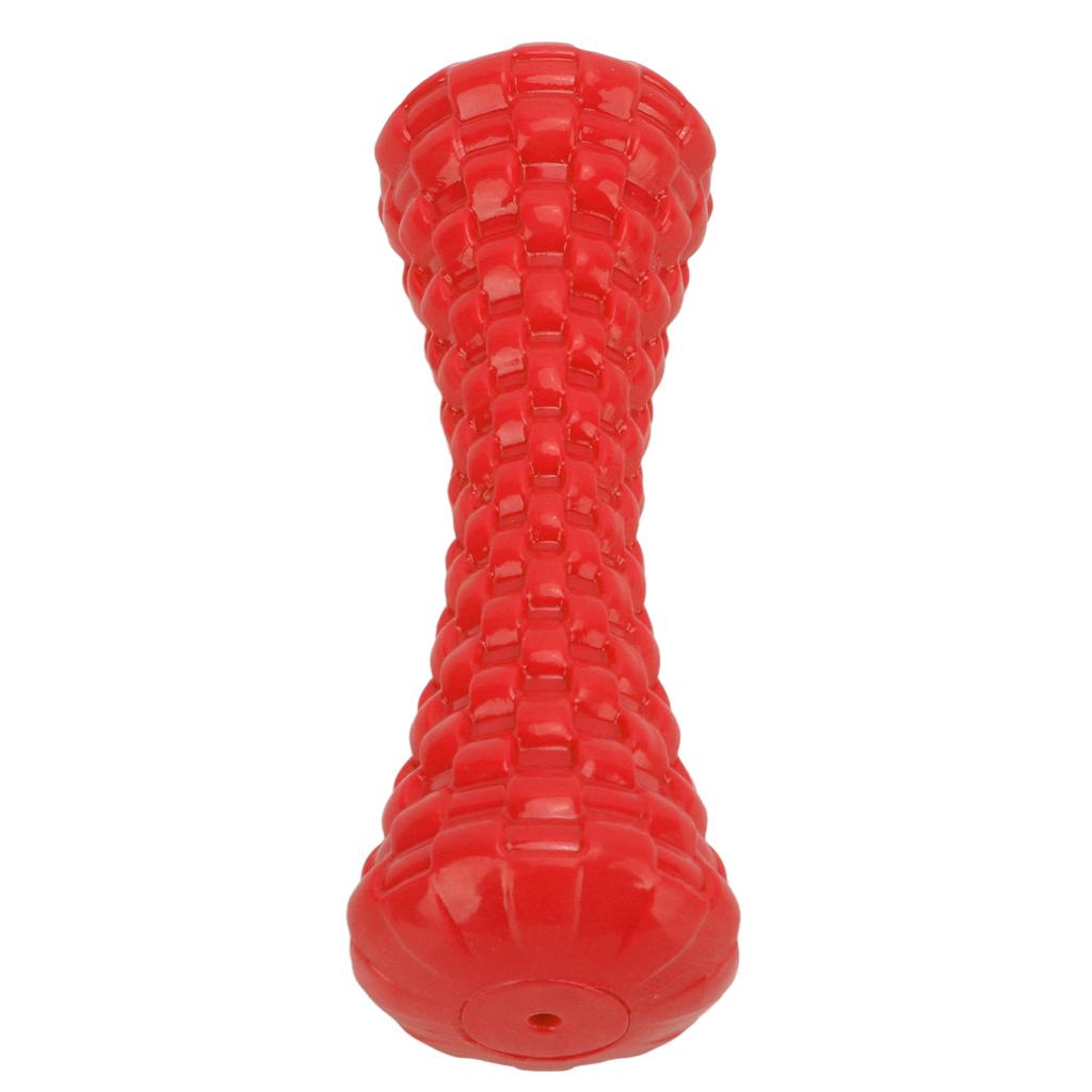 Dog Squeaky Toy Indestructible TPR Teeth Cleaning Dog Chewing Toy for Medium Large BreedRed