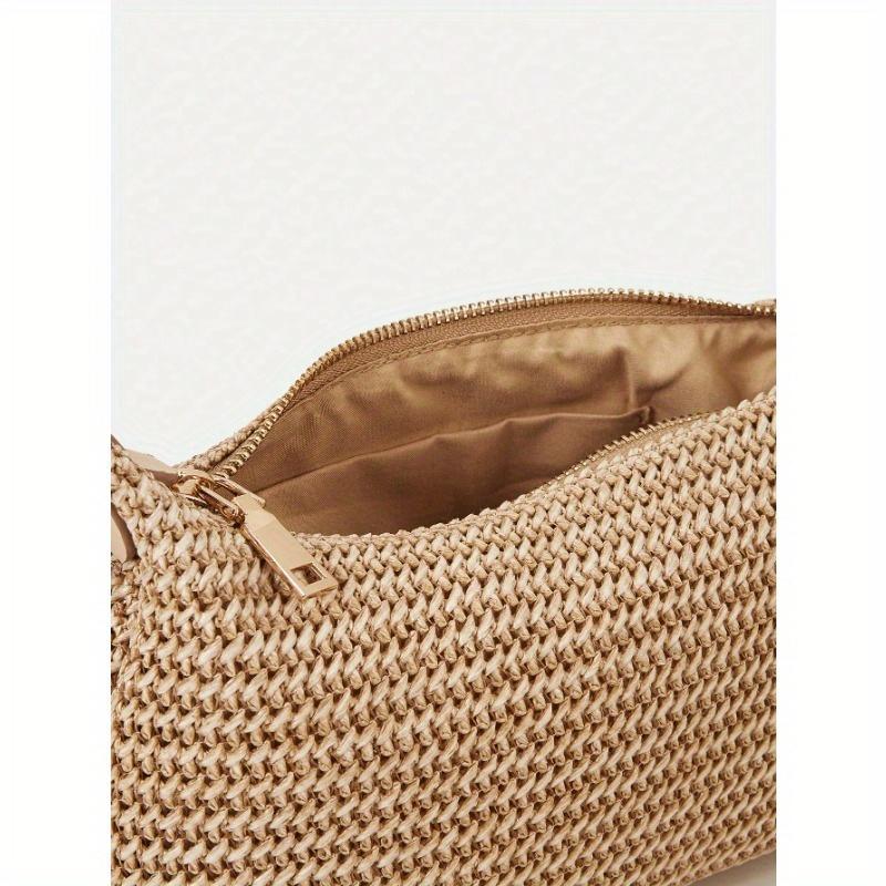 New Arrival Fashionable Bohemian Style Woven Rattan Bag with Chain Strap, Shoulder Bag, Suitable for Daily Casual, Vacation, Shopping