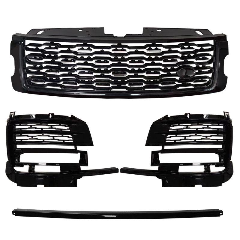 Trim Kit for Range Rover 18-22: Grille, Shark Gill, Handle Cover, Tailgate, and Body Trim