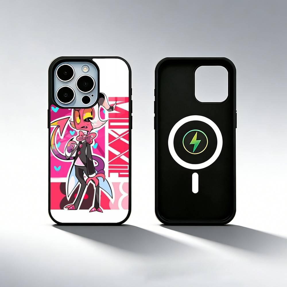 Helluva Boss Moxxie Phone Case For iPhone17,16,15,14,13,12,11 Plus,Pro Max Magnetic For Magsafe Wireless Charging iPhone12PROMAX