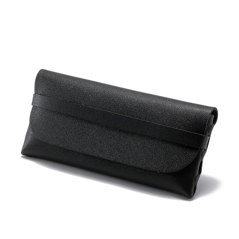 Leather Soft Bag Glasses Case Fashion Portable Sunglasses Case Packaging Gift Box Sunglasses Case Trend Strap Box
