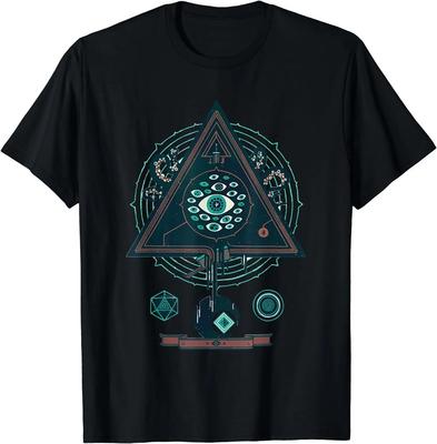 Novelty Illuminati All-seeing Eye Symbol T-Shirt 100% Cotton O-Neck Summer Short Sleeve Casual Mens T-shirt Size S-3XL - Men'...