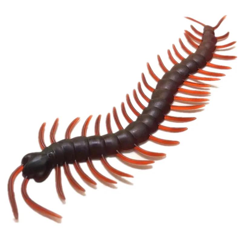 

10Pcs Spoof Interaction Toy Super Big Realistic Fake Centipede Toy Funny Prank Novelty Gift For Halloween Scary Jokes Toys