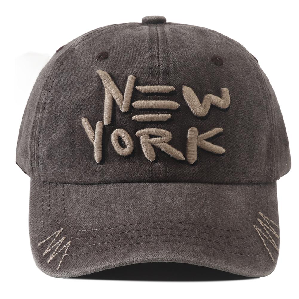 3D New York Embroidered Baseball Cap Adjustable Cotton Snapback Hat Unisex Outdoor Streetwear Peaked Caps For Women Men Sunshade