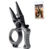 Fishing Activities Aluminum Alloy Fishing Split Ring Pliers Fishing Multitool Shear Protable Lightweight Rust-Proof Hook Remover
