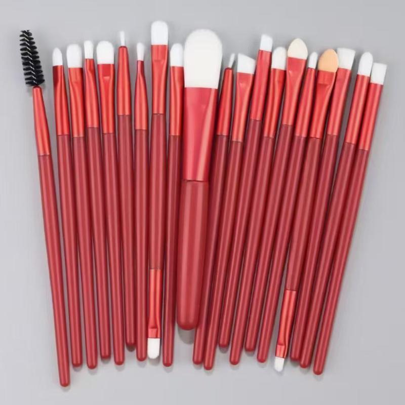 Deluxe 20Pcs Eye Makeup Brush Collection Perfect for Eyeshadow and Eyebrow with Professional-Grade