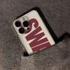 Black And Red Swag Pattern Phone Case For Samsung Galaxy S26 S25 Ultra S24 S23 FE S22 S21 Plus S20 A73 Clear Bumper Cover