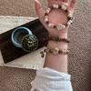Retro Forest Style Ceramic & Wooden Bead Bracelet - New Chinese Zen Versatile Jewelry