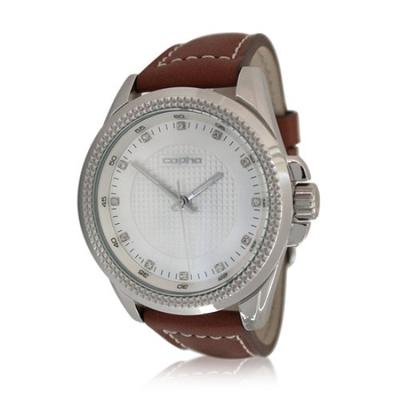 Wristwatch Copuha Smart Casual Watch PRINCESS PRINCESS Leather Silver X Brown Brown Women's