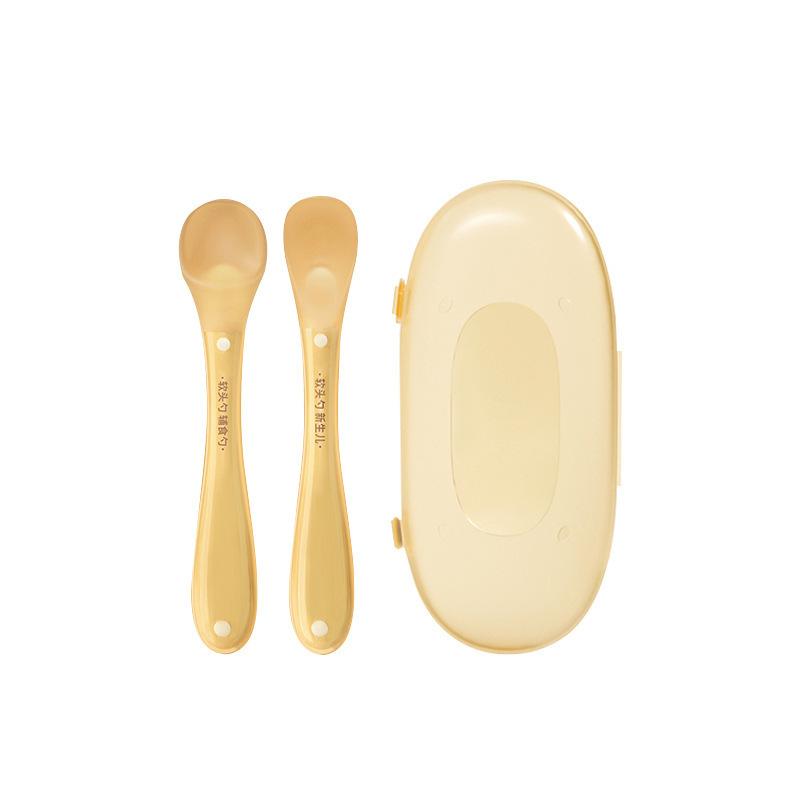 

Детская ложка Силиконовая ложка Детская силиконовая мягкая ложка Ложка для новорожденных детей Набор детской посуды One Size