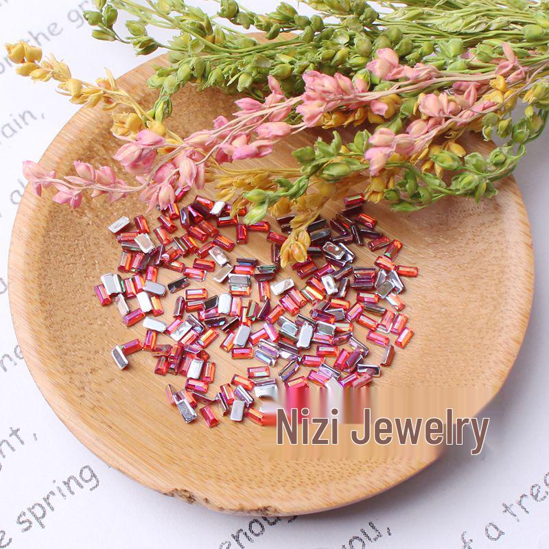 

Акриловые стразы для дизайна ногтей прямоугольной формы цвета AB (2x4 мм) – Аксессуары для красоты 10,000 pcs/large pack