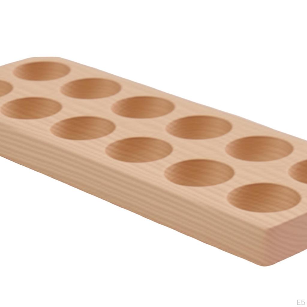Wooden Egg Holder to Clean Decor Decorative Rustic Rack Organizer for Restaurant Tabletop Home