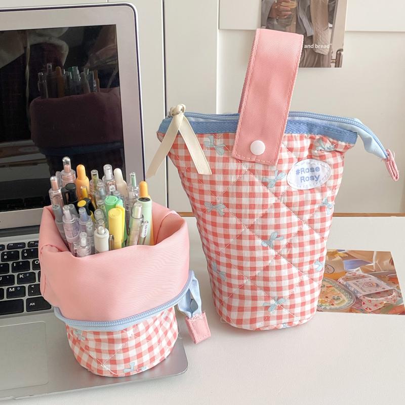 Entzückendes Federmäppchen mit großer Kapazität Stifteaufbewahrungstasche Niedlicher Stiftehalter Schulanfang Kindergeschenk Schüler Schreibwaren