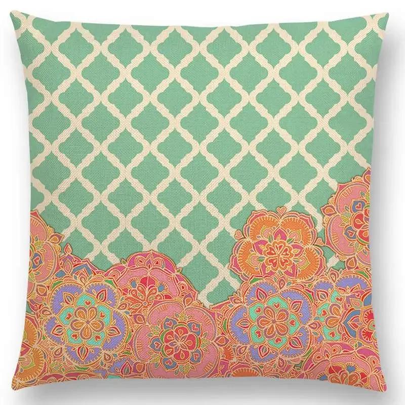 New Abstract Iridescent Stripes Bubbles Pastel Rainbow Geometric Painting Watercolor Sofa Throw Pillow Case Car Cushion Cover