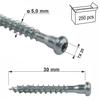 Screws for carpentry connectors WKLC-50030-B(250)