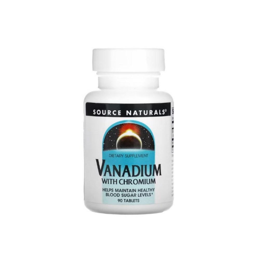 Source Naturals Chromium-containing Vanadium 90 Tablets 3 Pcs