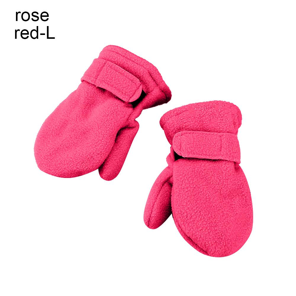 Cotton Plush Thick Warm Baby Gloves Winter Plus Velvet Mittens Children Kid Coral Fleece Full Finger Gloves For 1-7Y Kids Gloves