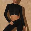 European & American Style Seamless Yoga Set: 6-Piece, Zipper Vest, High-Waist Hip-Lifting Pants, Outdoor Long Sleeve