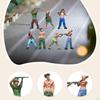 7x 1/64 Robber Miniature Figures Scene Models Collections Diorama Ornaments for Games