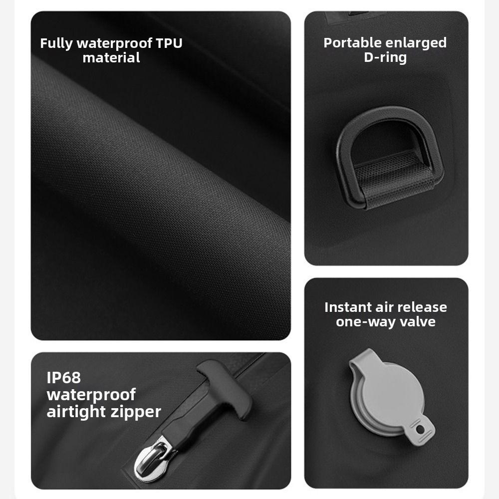 Reusable Vacuum Compression Bag Built-in Pump See-through Window Portable Vacuum Packing Space Saving 16/20/24L