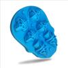 Lebka Tácky na ledové kostky Silikonová 3D DIY forma pro domácí kuchyni Černá měkká