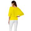 Plus Size Women's V-Neck Batwing Sleeve T-Shirt - A1375