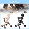 Four Wheeled Collapsible Baby Stroller Lightweight Foldable Seat Convertible