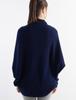 Wool Striped Batwing Sleeve Cardigan Women's Knit Shawl Loose Cloak Sweater Coat