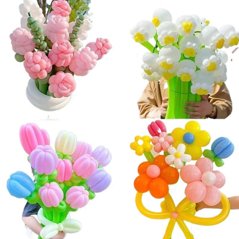 260 Long Balloons: Cute Children’s Cartoon Shapes for Magic Decoration & Weaving Bouquets