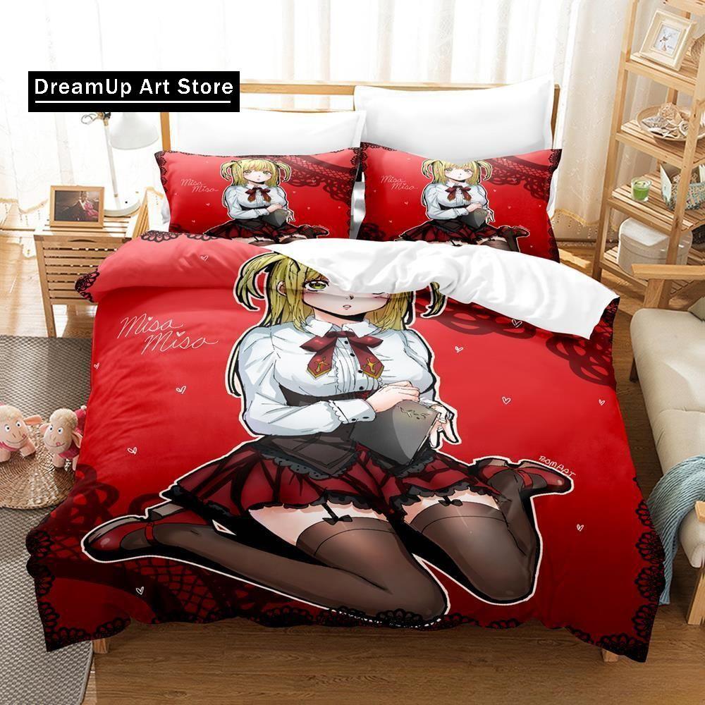 New 3d Print Anime Death Note Misa Amane Bedding Set Single Twin Full Queen King Size Bed Set Adult Kid Bedroom Duvet cover Sets