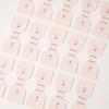 50Pcs Pink Flower Fold Packing Cardboard Display Cards For Handmade Necklace Bracelet Headwear Hairband Retail Hanging Labels