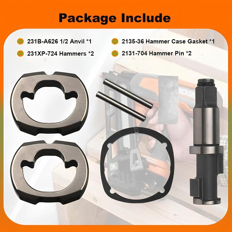Y42A-2135-THK1 Pneumatic Impact Wrench Hammer Kit For Ingersoll-Rand 2135Ti 2135Qti Replacement Part