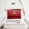 Alexa Red Leather Premium Crystal Embellished DD Logo Wallet DCWA6F282R2