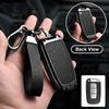 3/4 Button Zinc Alloy Leather Car Key Case For Hyundai Coupe Sonata Ix35 For Kia Forte Sportage K2 K5 Key Holder Car Key Case