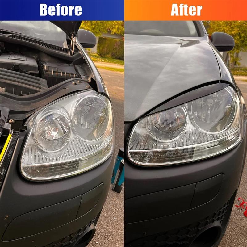 For Volkswagen Chrome Headlights Eyebrow Eyelids Trim Cover Exterior Accessories 1 Pair For VW GOLF 5 MK5 GTI R 2005 2006 2007