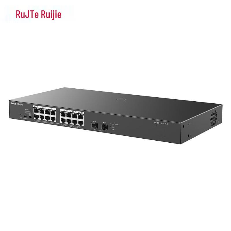 Ruijie RG-ES118GS-P-E 16-Port Gigabit PoE Unmanaged Access Switch