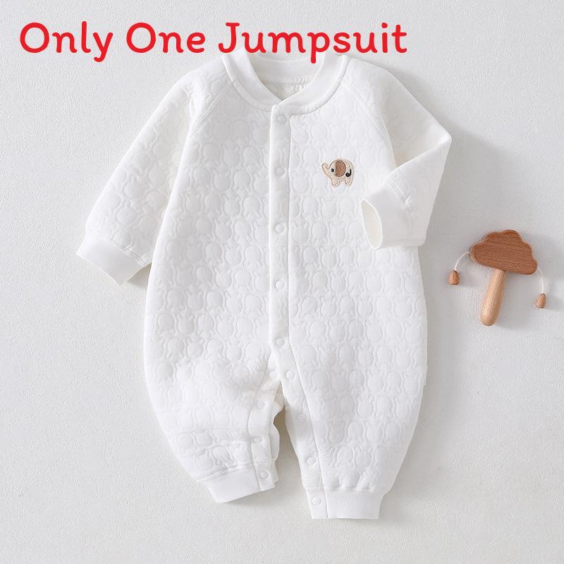 Baby Winter Warmth Cotton Snowsuit With No Bone Design For Newborns And Infants