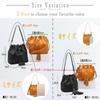 AKIYAMA Drawstring Bag, Shoulder Bag, Women's, Crossbody Bag, Genuine Leather, Small, Simple, 3-Way, 2 Colors (Black)